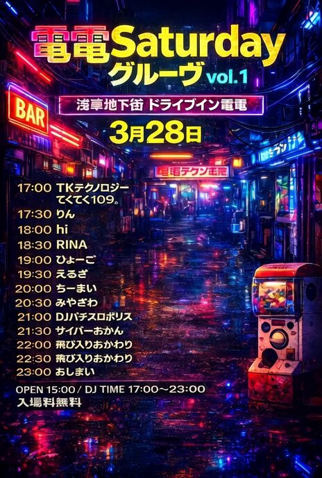 ドライブイン電電 flyer